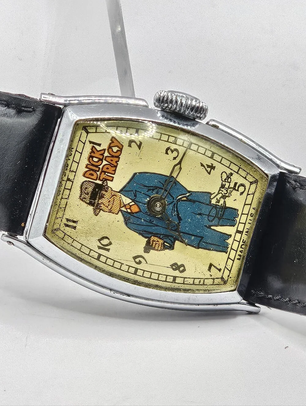 Vintage Rare Original 1935 New Haven Dick Tracy Variation 2 Wristwatch Running